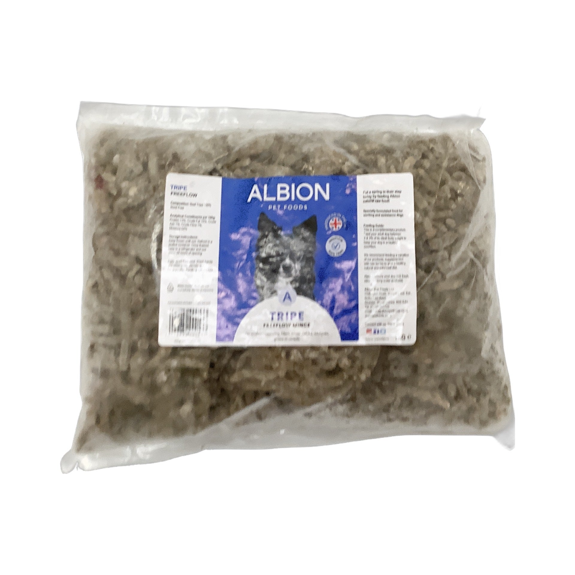 alb freeflow tripe 1kg £ 3 . 50